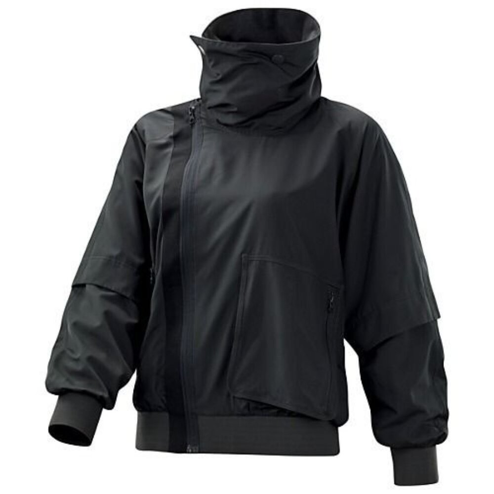 Adidas x Stella McCartney Funnel Neck Windbreaker Asymmetric Jacket